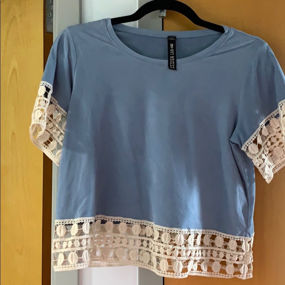 Suede crop top